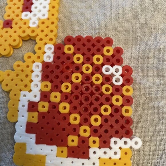 Koopa Troopa Sprite Pixel Art Perler Beads NES Red Retro Art Vintage Mario Bros. - Picture 3 of 9